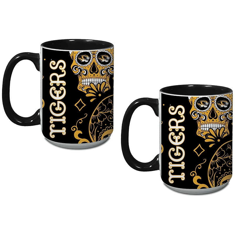 Missouri Tigers Two-Pack Dia De Los Muertos Mug Set