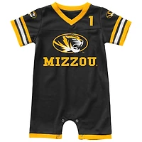 Newborn & Infant Colosseum Black Missouri Tigers Bumpo Football Romper