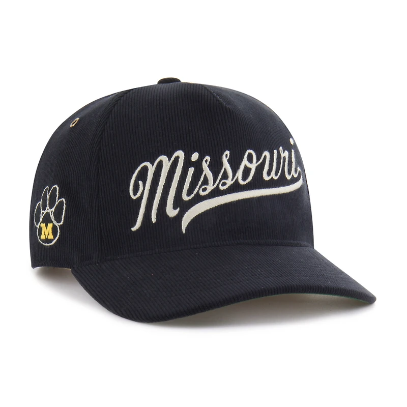 Unisex '47 Black Missouri Tigers Collections Golden Age Corduroy Hitch Adjustable Hat