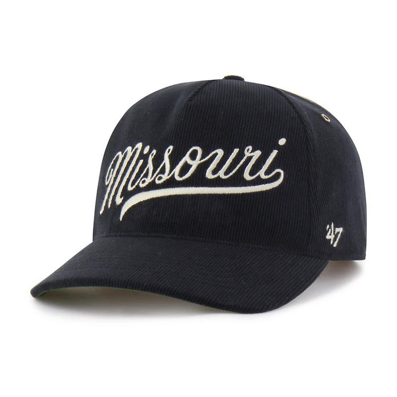 Unisex '47 Black Missouri Tigers Collections Golden Age Corduroy Hitch Adjustable Hat