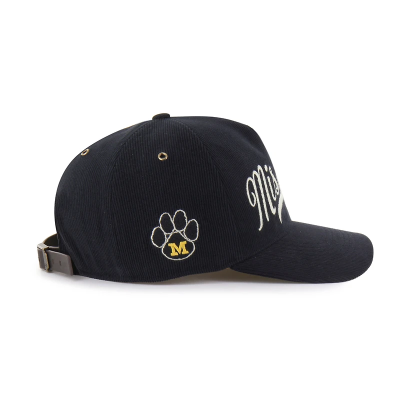 Casquette ajustable unisexe en velours côtelé Golden Age des Missouri Tigers, collection '47 Black