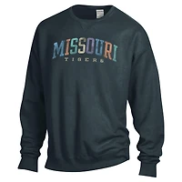 Sweat-shirt surdimensionné unisexe ComfortWash gris Missouri Tigers