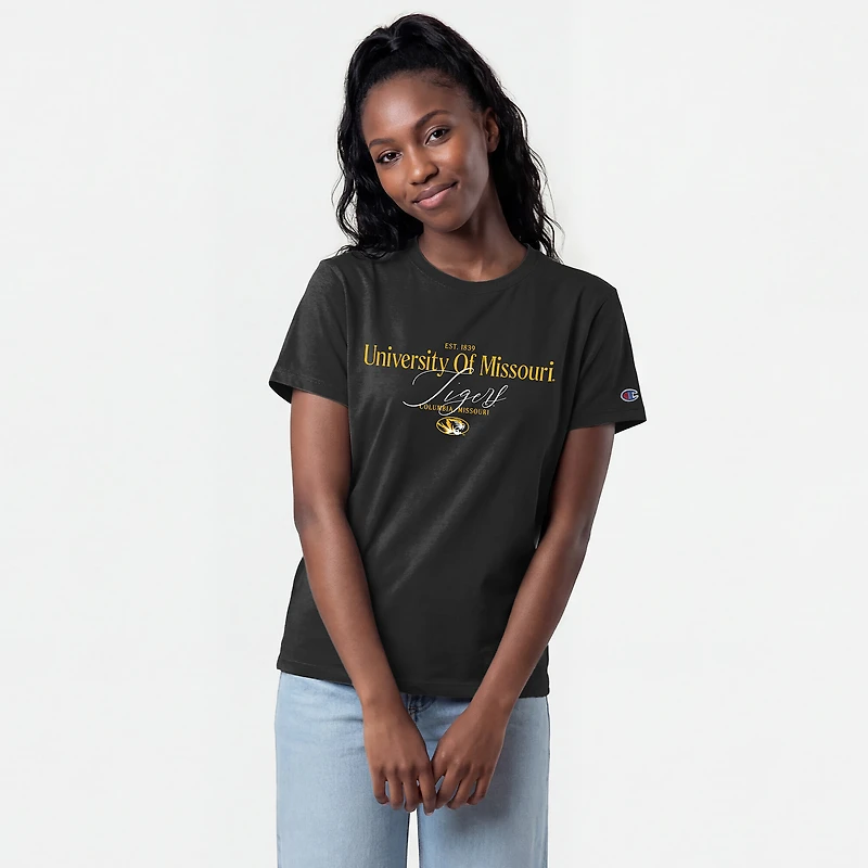 Women's Champion Black Missouri Tigers Lifestyle T-Shirt