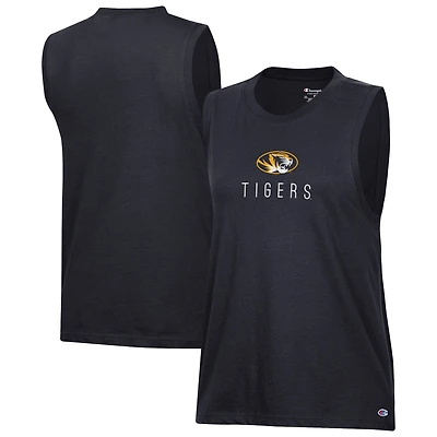 Débardeur noir Champion Missouri Tigers Lifestyle pour femmes