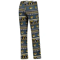 Ensemble de nuit pour femme Concepts Sport Black Missouri Tigers, pull moche à manches longues et pantalon vacances