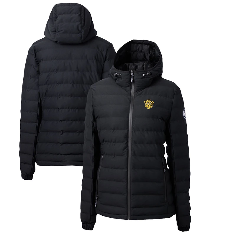 Doudoune isolante entièrement zippée pour femme Cutter & Buck Black Missouri Tigers Mission Ridge Repreve Eco