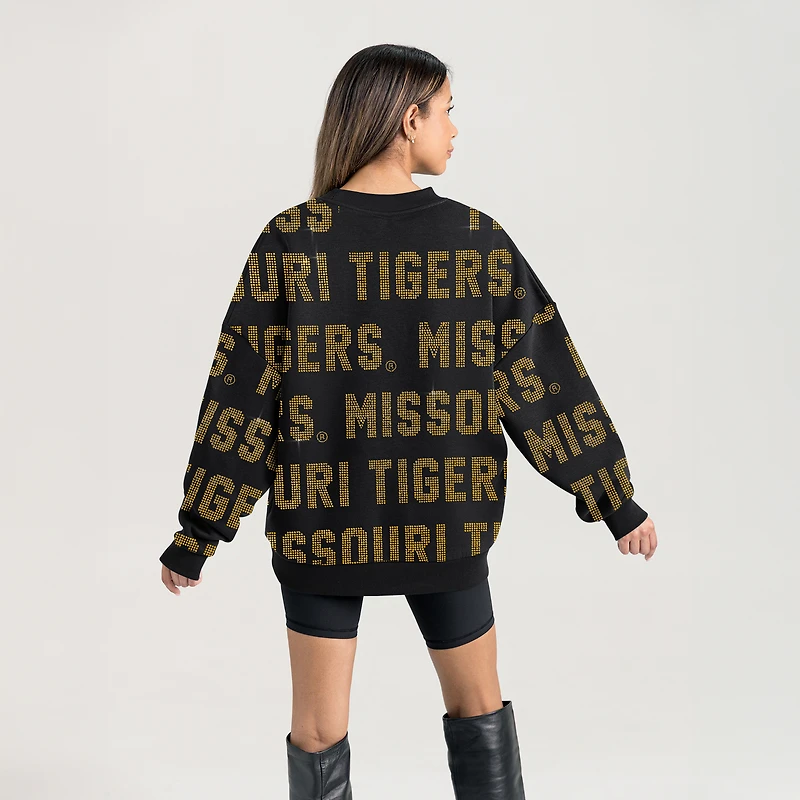 Women's Gameday Couture  Black Missouri Tigers Hype Era Sweatshirt