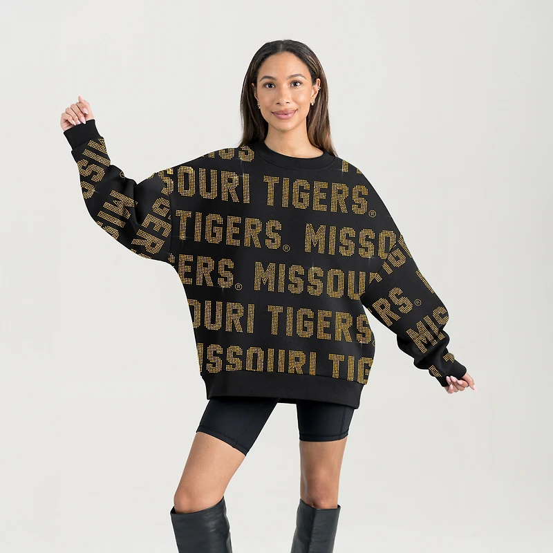 Women's Gameday Couture Black Missouri Tigers Hype Era Sweatshirt