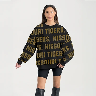 Women's Gameday Couture  Black Missouri Tigers Hype Era Sweatshirt