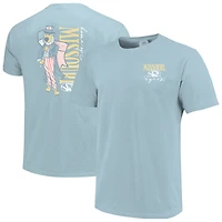 T-shirt pour femme Missouri Tigers bleu clair, mascotte américaine, couleurs confortables