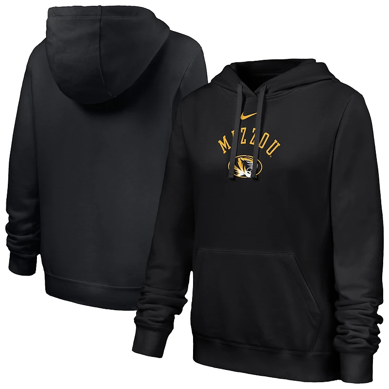Women's Nike Black Missouri Tigers Club Fleece Hoodie