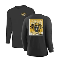 T-shirt à manches longues noir pour jeunes Missouri Tigers Snowy Polaroid