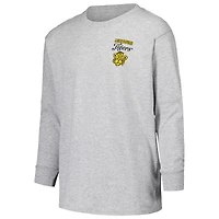 T-shirt gris à manches longues avec script rétro des Missouri Tigers pour jeunes
