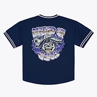 Men's Mitchell & Ness x DJ Screw Navy Mesh Jersey