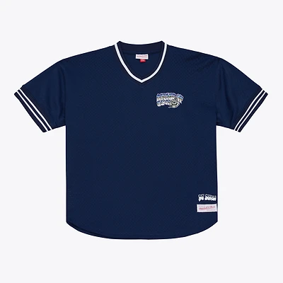 Men's Mitchell & Ness x DJ Screw Navy Mesh Jersey