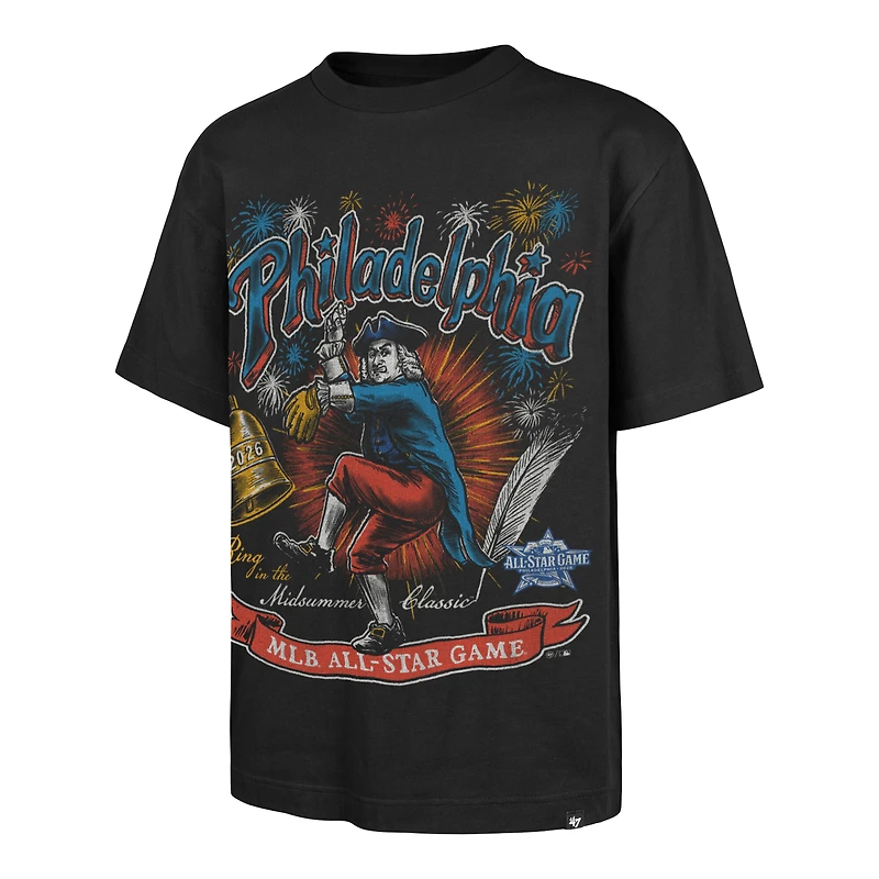 Men's '47 Black 2026 MLB All-Star Game Fireworks T-Shirt