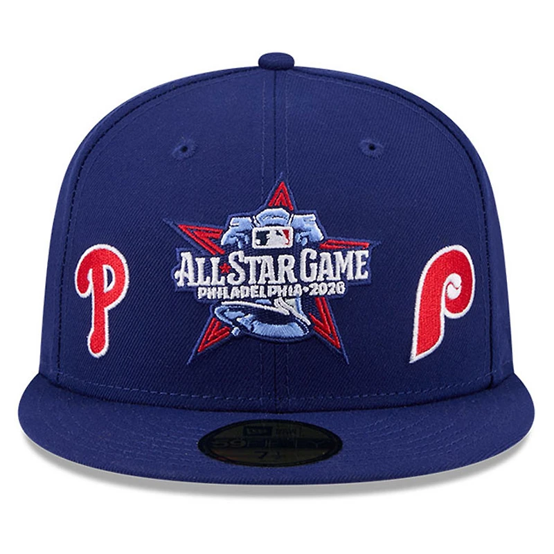 Casquette ajustée New Era bleue Philadelphia Phillies 2026 MLB All-Star Game 59FIFTY pour homme