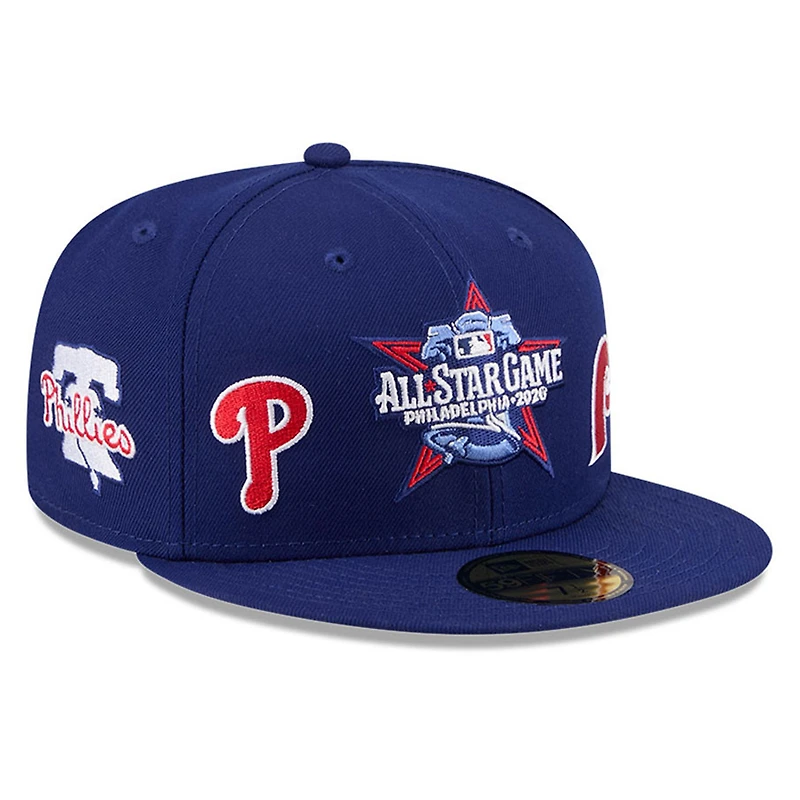 Men's New Era Blue Philadelphia Phillies 2026 MLB All-Star Game Fan Pack 59FIFTY Fitted Hat