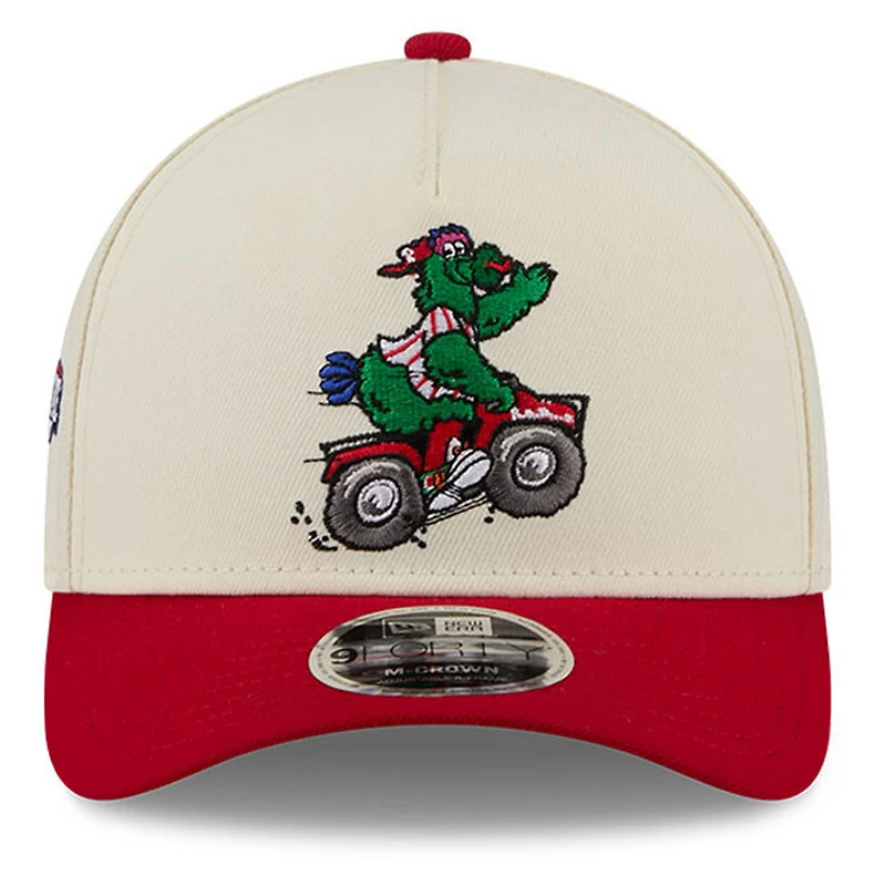 Men's New Era Cream/Red Philadelphia Phillies 2026 MLB All-Star Game Fan Pack Phanatic 9FORTY M-Crown Adjustable Hat