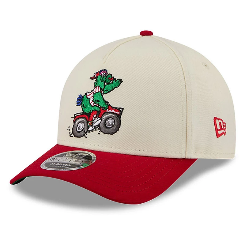 Men's New Era Cream/Red Philadelphia Phillies 2026 MLB All-Star Game Fan Pack Phanatic 9FORTY M-Crown Adjustable Hat