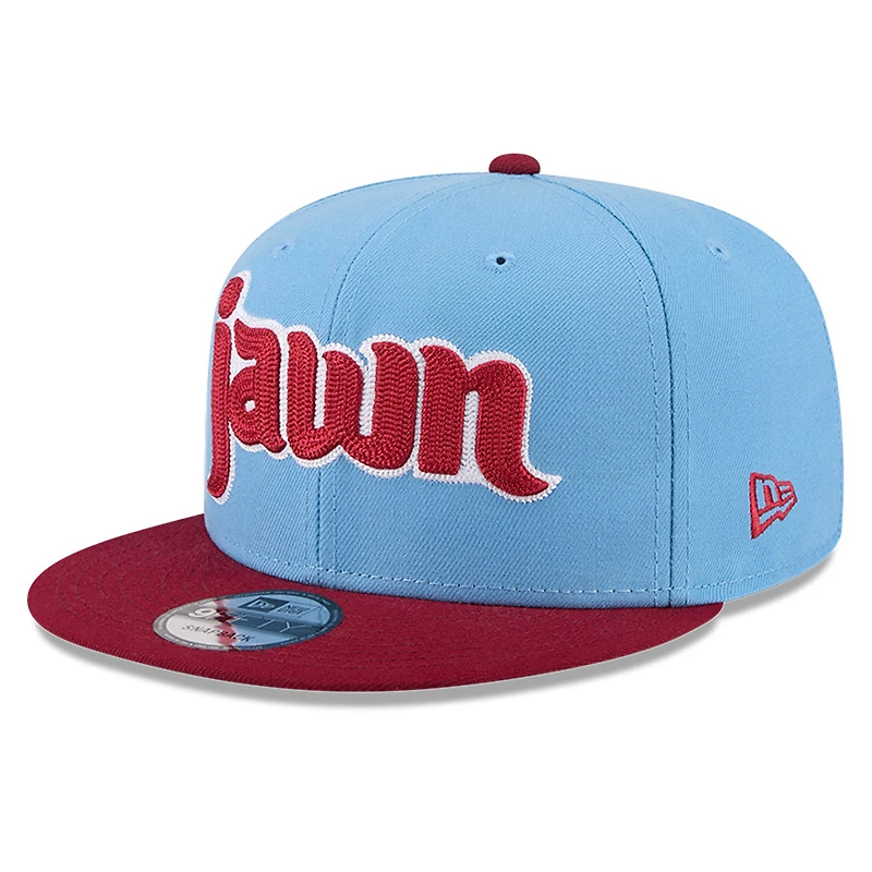 Men's New Era Light Blue/Burgundy Philadelphia Phillies 2026 MLB All-Star Game Fan Pack 9FIFTY Snapback Hat