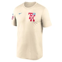 Men's Nike Cream 2024 MLB All-Star Game 2-Hit Legend Performance T-Shirt