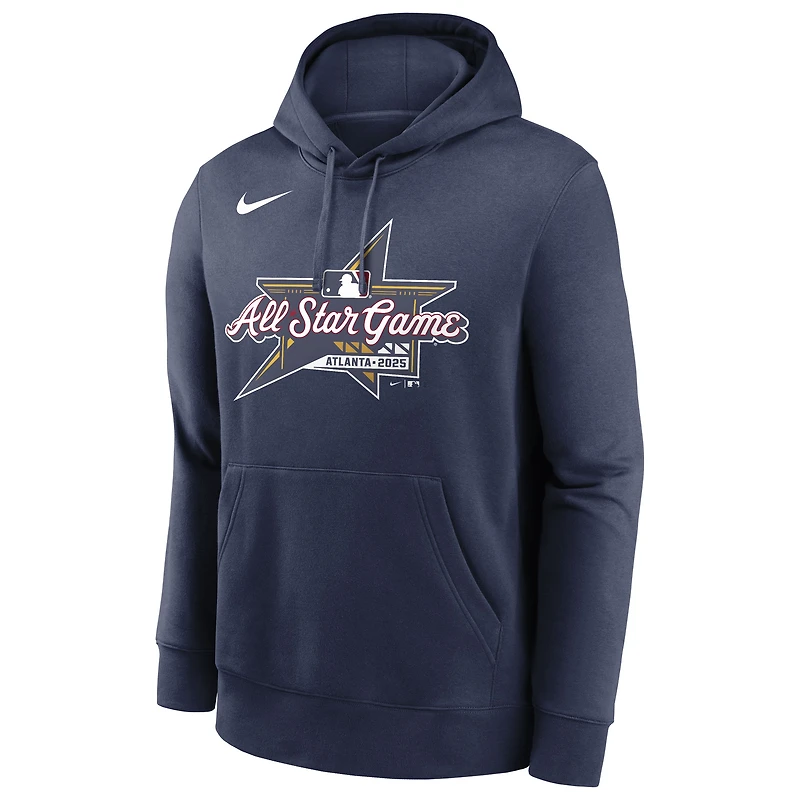 Men's Nike Navy 2025 MLB All-Star Game Logo Club Fleece Pullover Hoodie