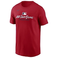 Men's Nike Red 2025 MLB All-Star Game Wordmark T-Shirt