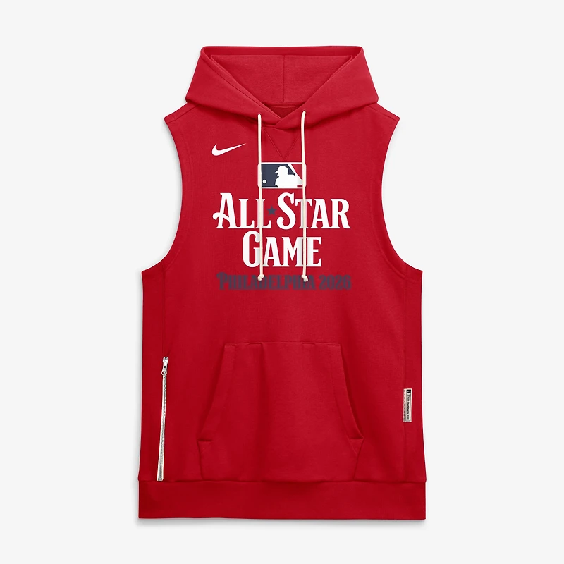Men's Nike Red 2026 MLB All-Star Game Authentic Collection Standard Issue Dri-FIT Sleeveless Hoodie