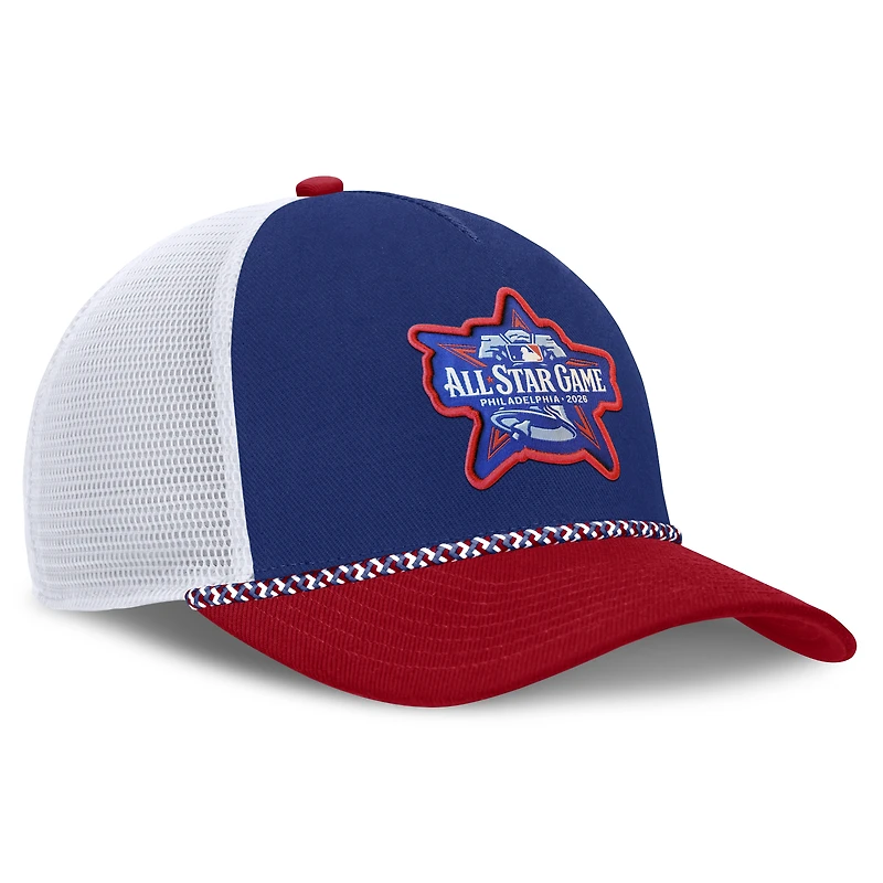 Men's Nike Royal/Red 2026 MLB All-Star Game Rise Dri-FIT Trucker Adjustable Hat