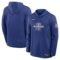 T-shirt à capuche manches longues Nike Royal 2026 MLB All-Star Game Authentic Collection Dri-FIT pour homme