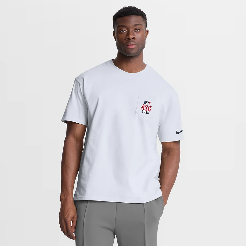 Men's Nike White 2026 MLB All-Star Game Max90 Pocket T-Shirt