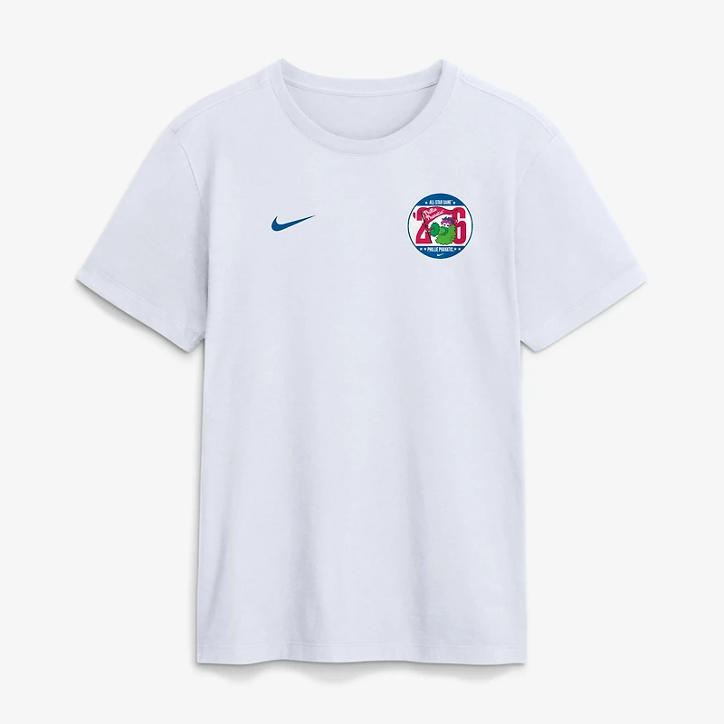 T-shirt Nike blanc pour homme, édition spéciale Phillie Phanatic du match des étoiles de la MLB 2026