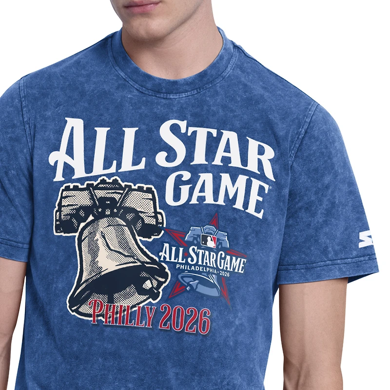 Men's Starter Blue 2026 MLB All-Star Enzyme-Washed T-Shirt