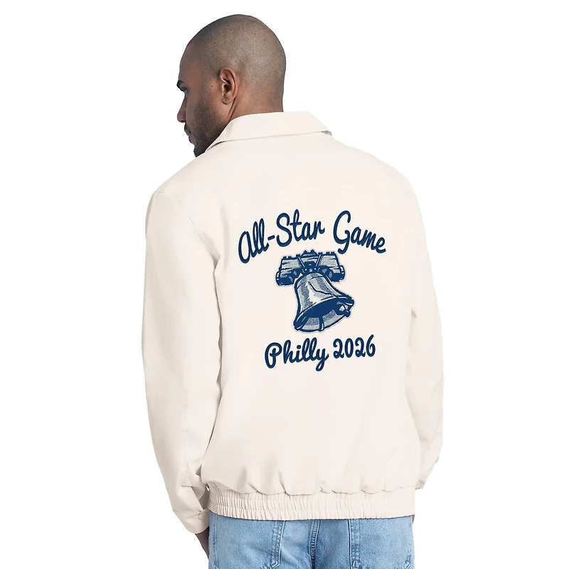 Men's Starter Cream MLB All-Star Franchise Lightweight Full-Zip Jacket
