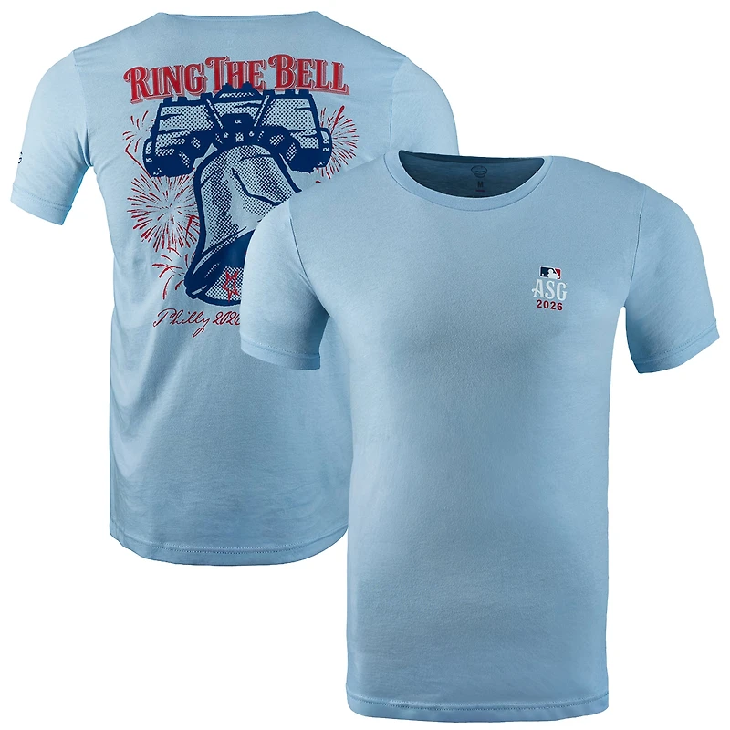 T-shirt de golf SWAG pour homme, bleu clair, édition spéciale Match des étoiles la MLB 2026, en mélange trois matières.