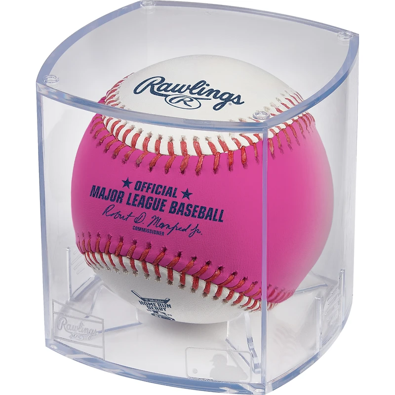 Baseball avec logo du derby de home run Rawlings 2025 et étui