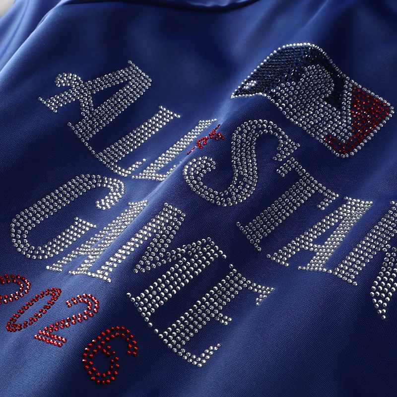 Veste de survêtement zippée à strass G-III 4Her pour femme par Carl Banks Royal 2026 MLB All-Star Game n°1