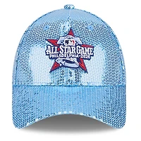 Women's New Era Pastel Blue 2026 MLB All-Star Game Fan Pack Sequin Sky 9FORTY Adjustable Hat