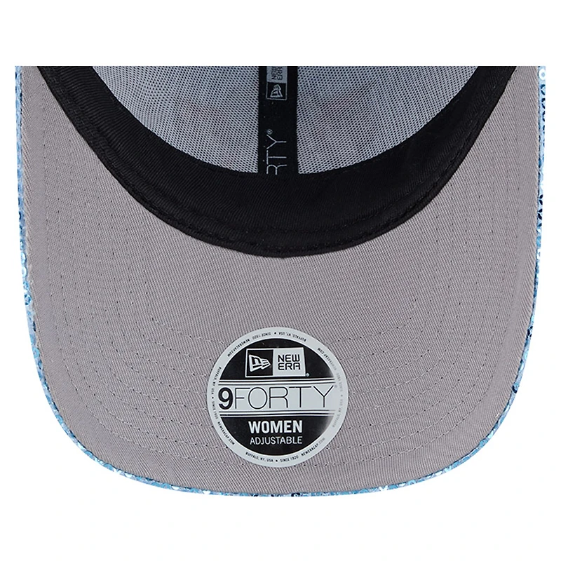 Women's New Era Pastel Blue 2026 MLB All-Star Game Fan Pack Sequin Sky 9FORTY Adjustable Hat