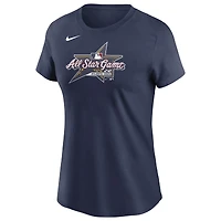Women's Nike Navy 2025 MLB All-Star Game Logo T-Shirt