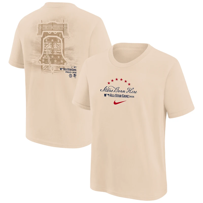 Youth Nike Natural 2026 MLB All-Star Game Liberty Bell T-Shirt