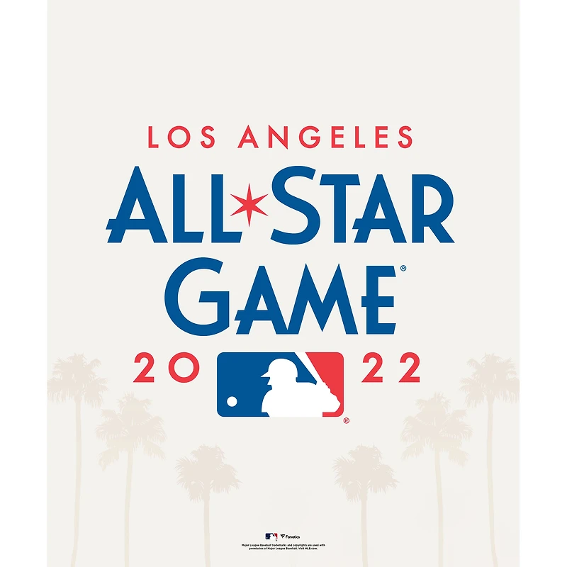 Photographie beige non signée du match des étoiles de la MLB 2022