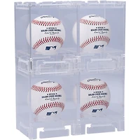 Acrylic Stackable & Collapsible Four Baseball Display Cases