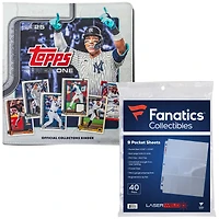 Classeur de collection Fanatics 2025 Topps Série 1 - Classeur et pages (40 unités)