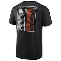 Men's Fanatics Black New York Yankees vs. Mets 2025 Subway Series Roster T-Shirt