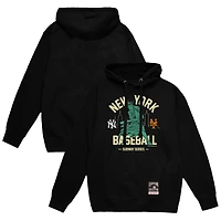 Sweat à capuche noir Mitchell & Ness pour homme, motif New York Yankees vs. Mets Subway Series Swinging Liberty