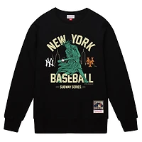 Sweat-shirt noir Mitchell & Ness pour homme, motif New York Yankees vs. Mets Subway Series, Swinging Liberty