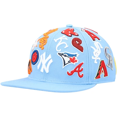 Casquette Snapback Pro Standard MLB Pro League en laine bleu clair pour homme