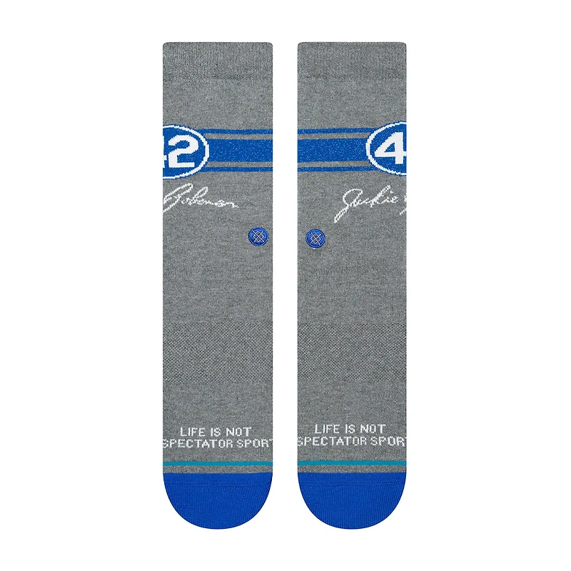 Chaussettes mi-mollet Stance Jackie Robinson pour hommes